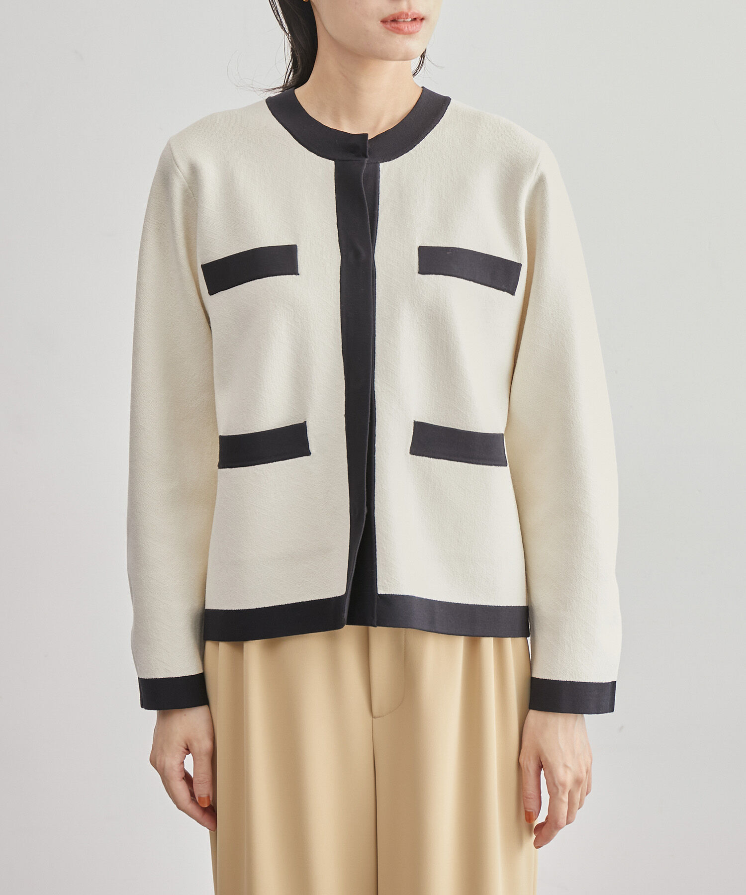 ROPE「モノグラムカーディガン」|カーディガン|