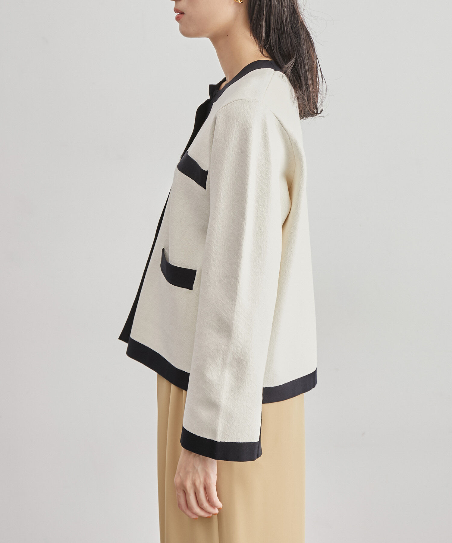 ROPE「モノグラムカーディガン」|カーディガン|