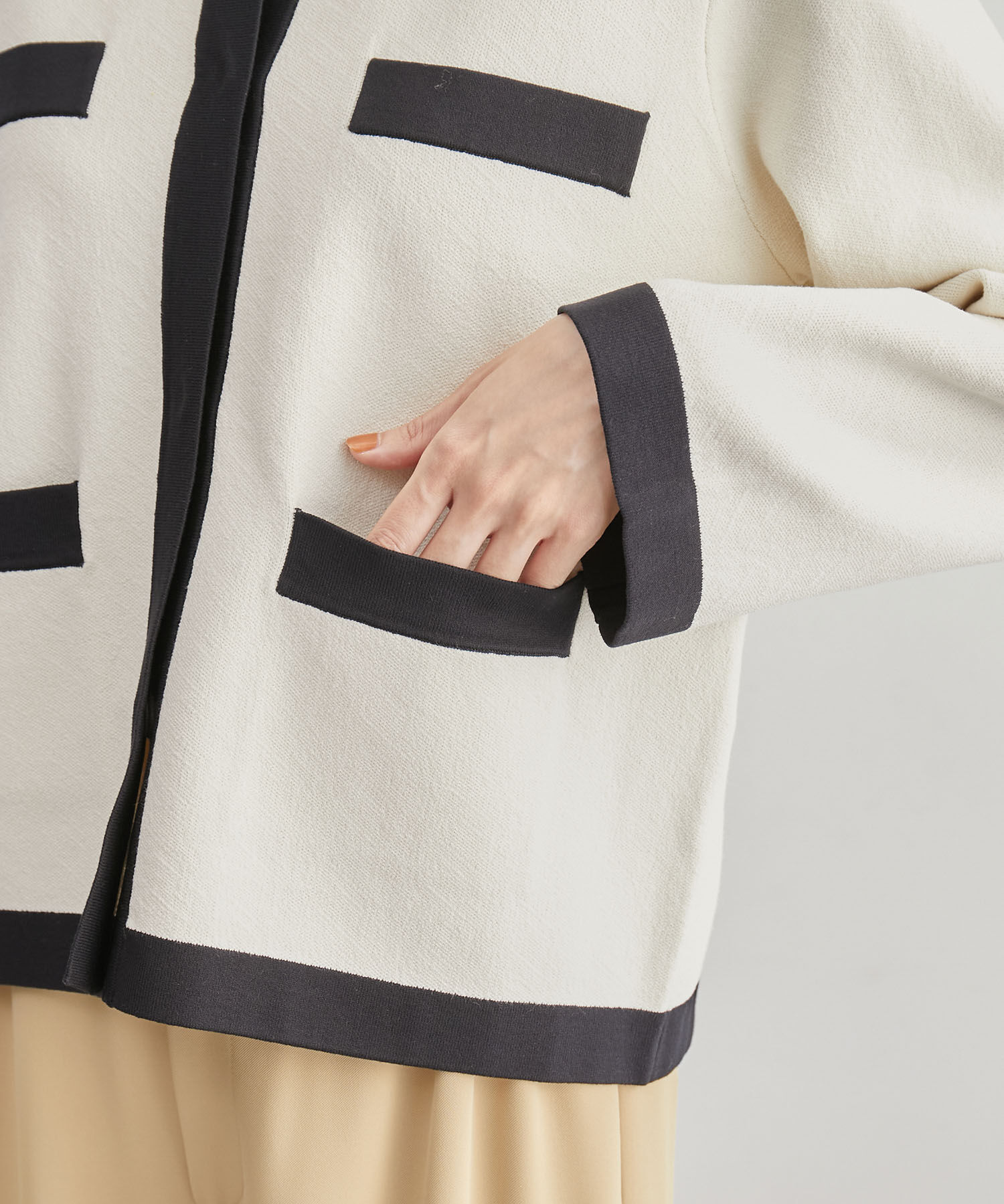 ROPE「モノグラムカーディガン」|カーディガン|