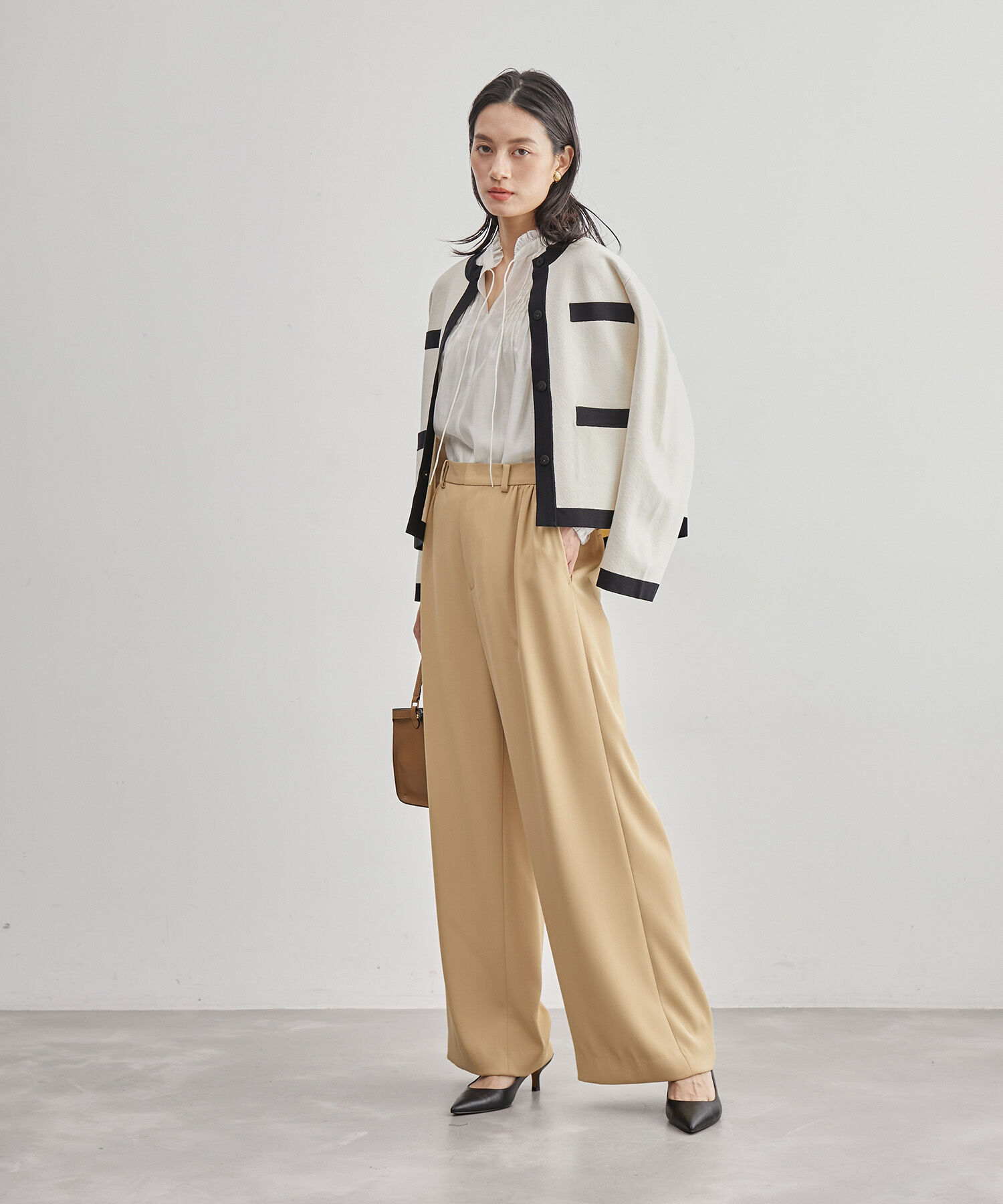 ROPE「モノグラムカーディガン」|カーディガン|