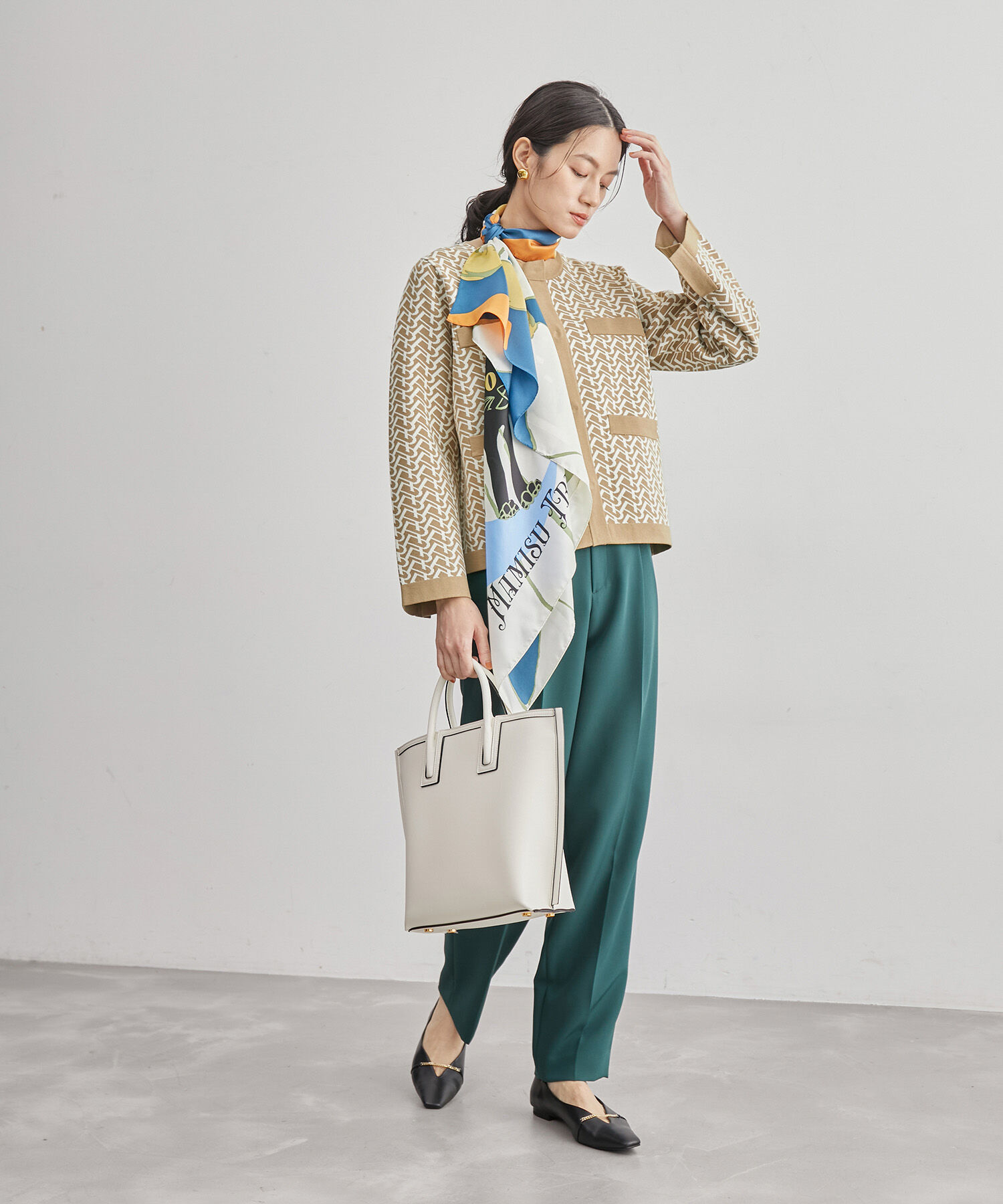 ROPE「モノグラムカーディガン」|カーディガン|