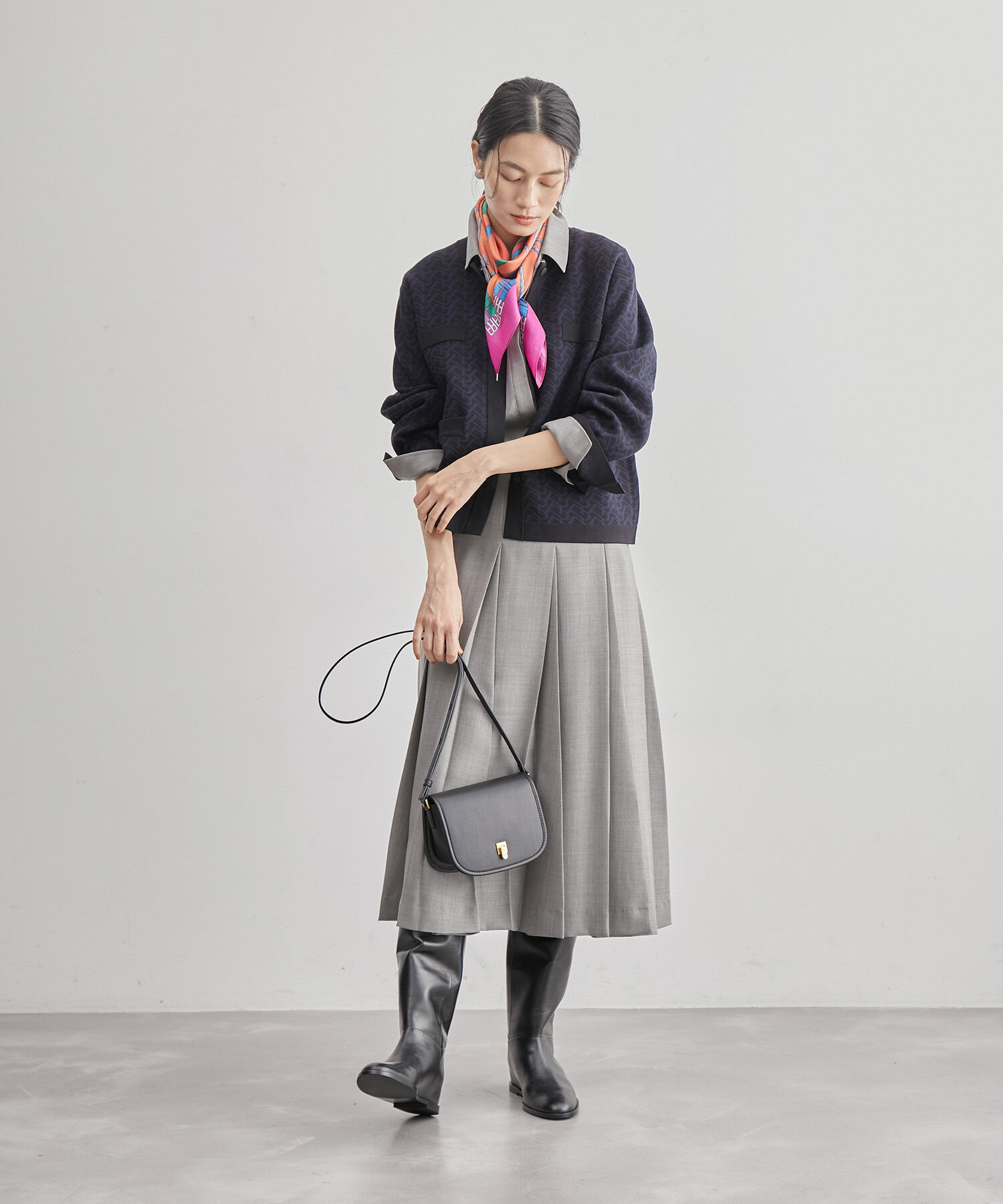 ROPE「モノグラムカーディガン」|カーディガン|