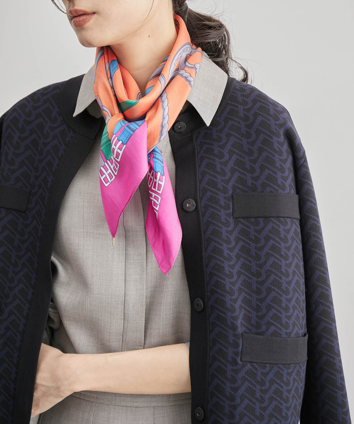 ROPE「モノグラムカーディガン」|カーディガン|