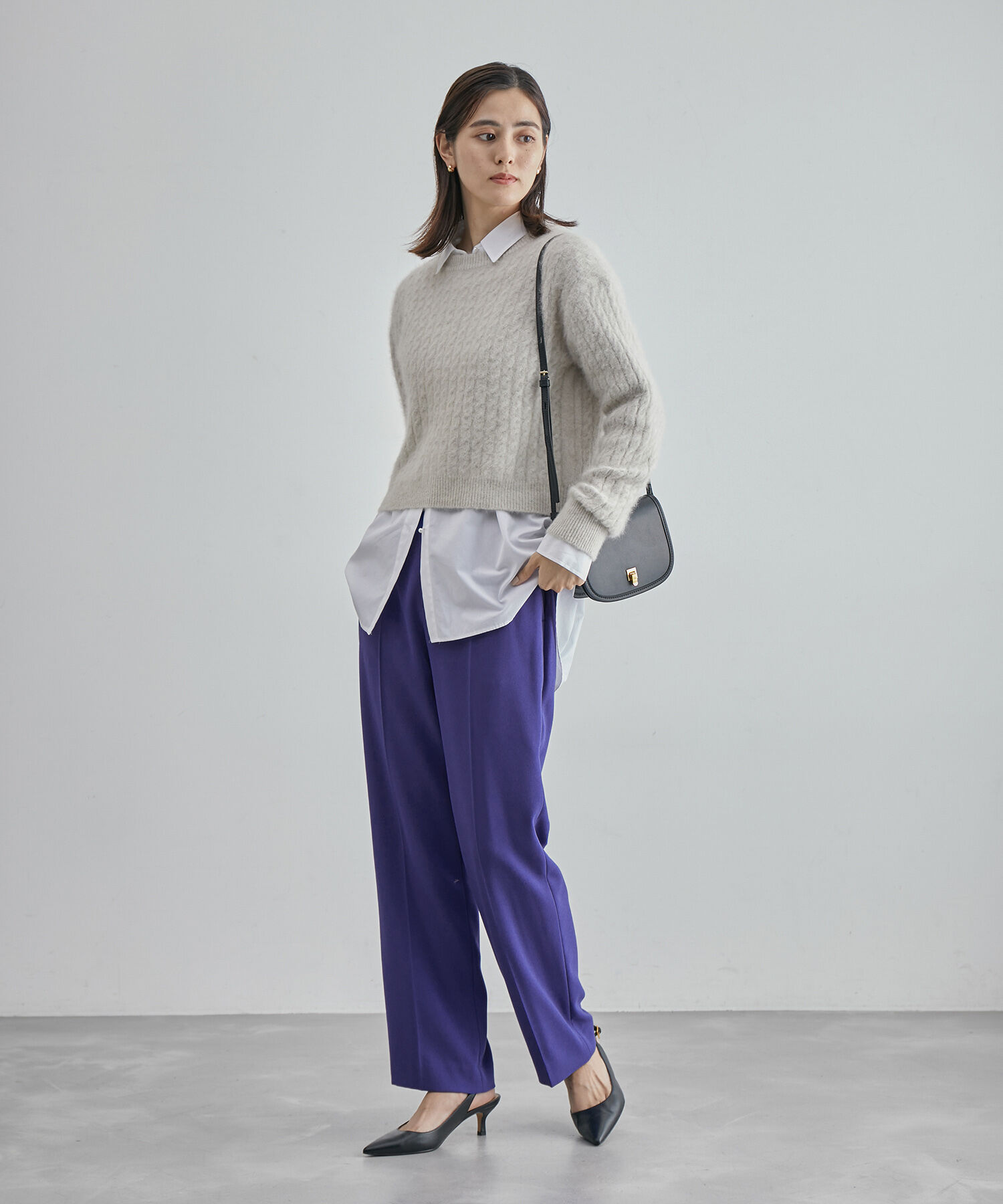 ROPE「ジョーゼットストレートパンツ/セットアップ対応・セレモニー対応」|その他|