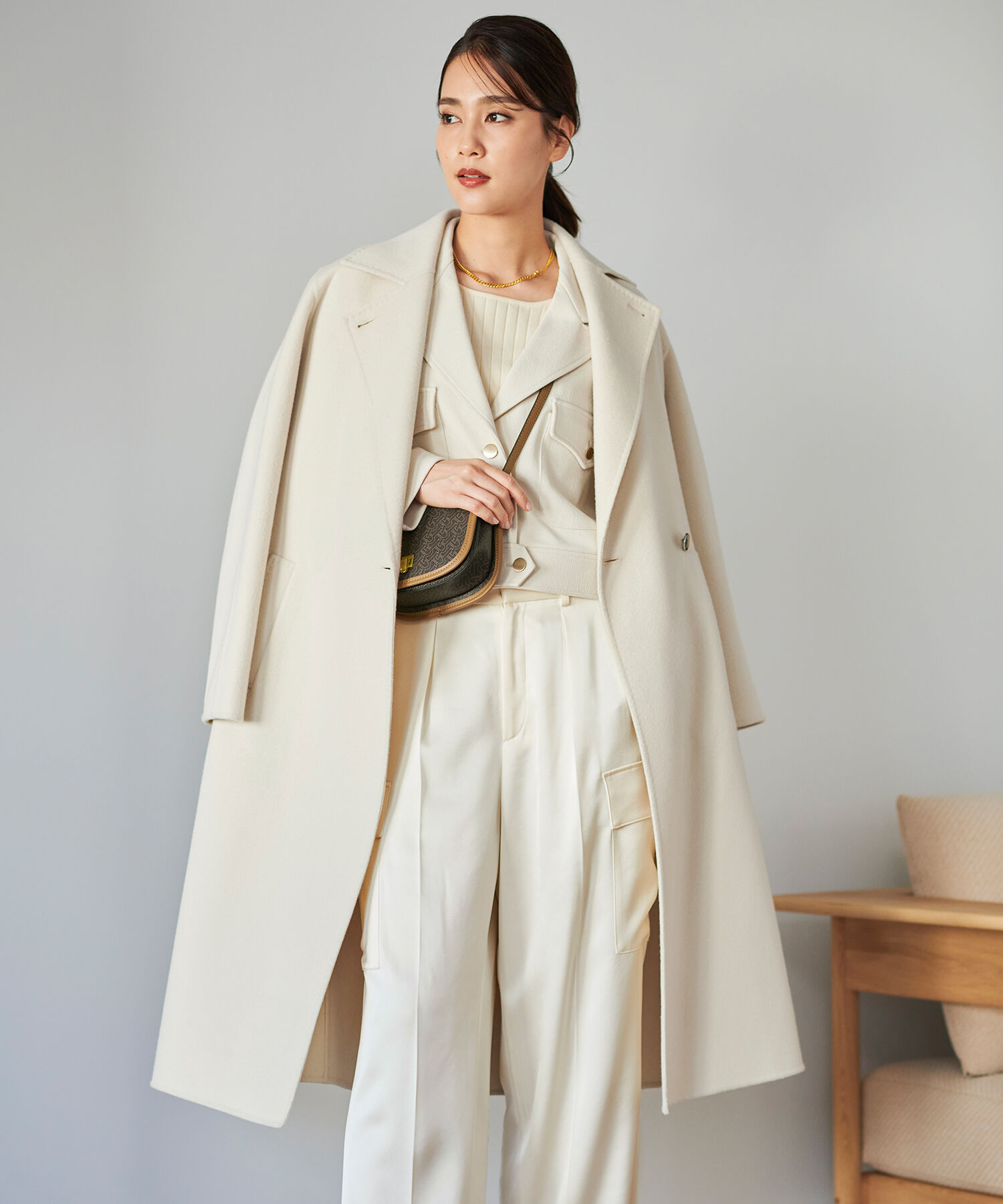 ROPE「ダブルサテンカーゴパンツ」|カーゴ|