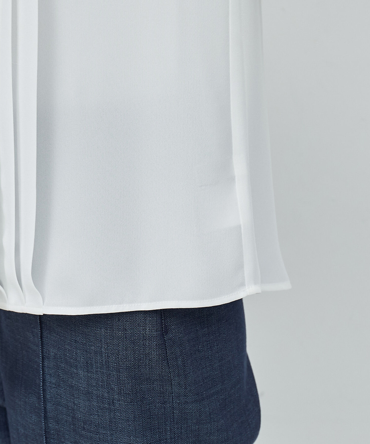 ROPE「プリーツデシンボウタイブラウス」|シャツ・ブラウス|