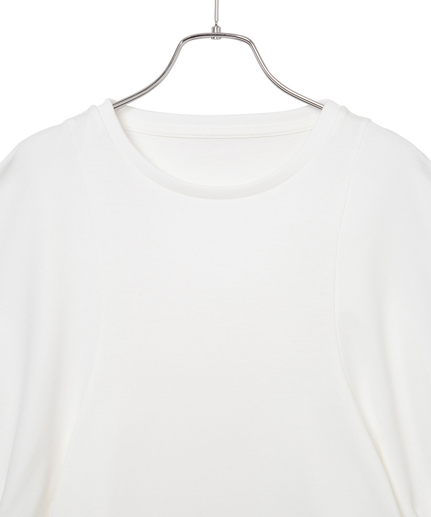 ROPE「コットンボリュームスリーブショート丈カットソー」|Tシャツ・カットソー|