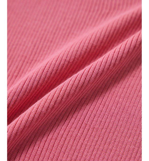 ROPE「【洗える】【WEB・一部店舗限定】前後2WAYボートネックリブ5分袖ニット」|ニット・セーター|