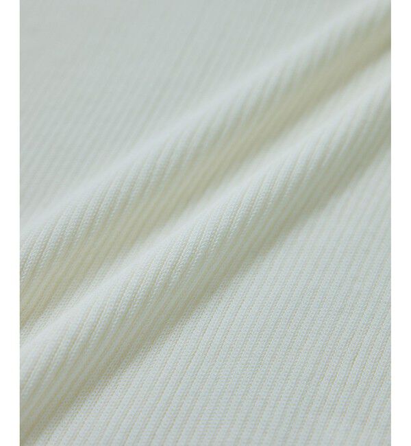ROPE「【洗える】【WEB・一部店舗限定】前後2WAYボートネックリブ5分袖ニット」|ニット・セーター|
