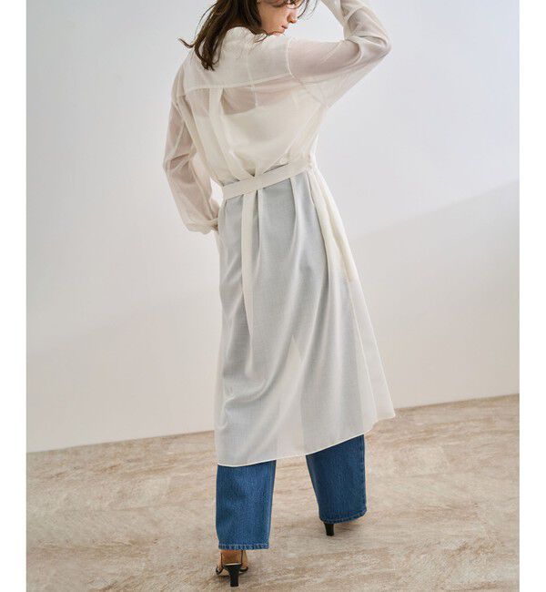 ROPE「【洗える】サファリシャツドレス」|ワンピース|