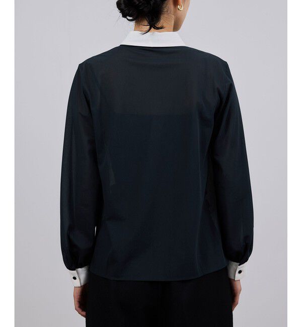 ROPE「シアートリコットボウタイシャツブラウス/イージーケア」|シャツ・ブラウス|