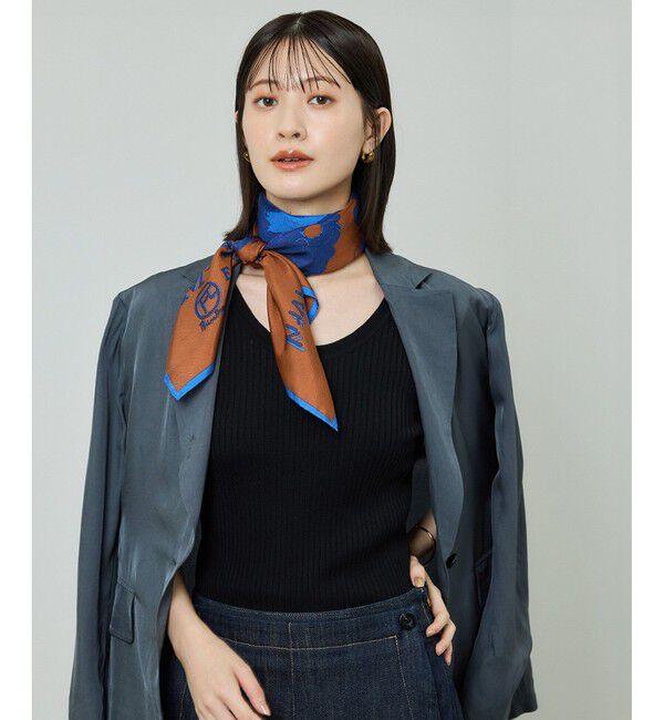 ROPE「ワイドリブラウンドネック スーパーメリノウール ニット/イージーケア」|ニット・セーター|