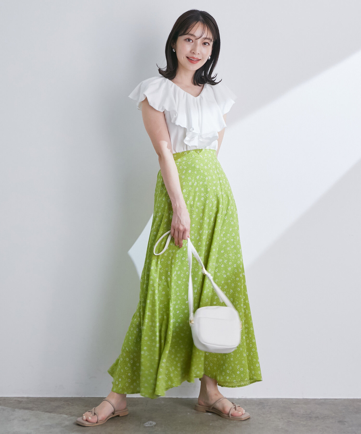 VIS「フリルカラーカットソートップス」|Tシャツ・カットソー|