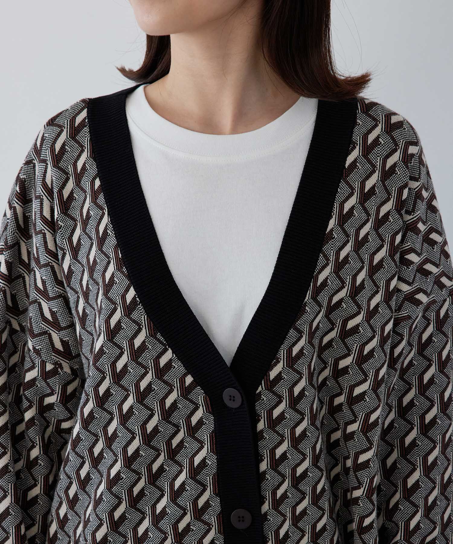 VIS「ゆったり羽織れる、ビッグシルエットカーディガン」|カーディガン|