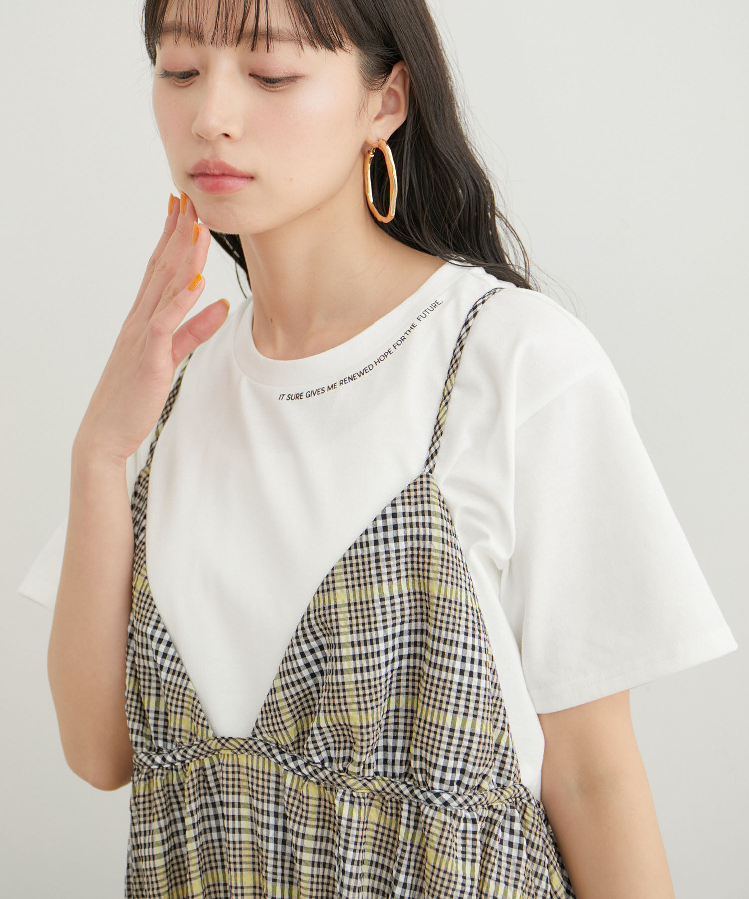 VIS「【洗える】アソートロゴTシャツ」|Tシャツ・カットソー|ホワイト系(12)