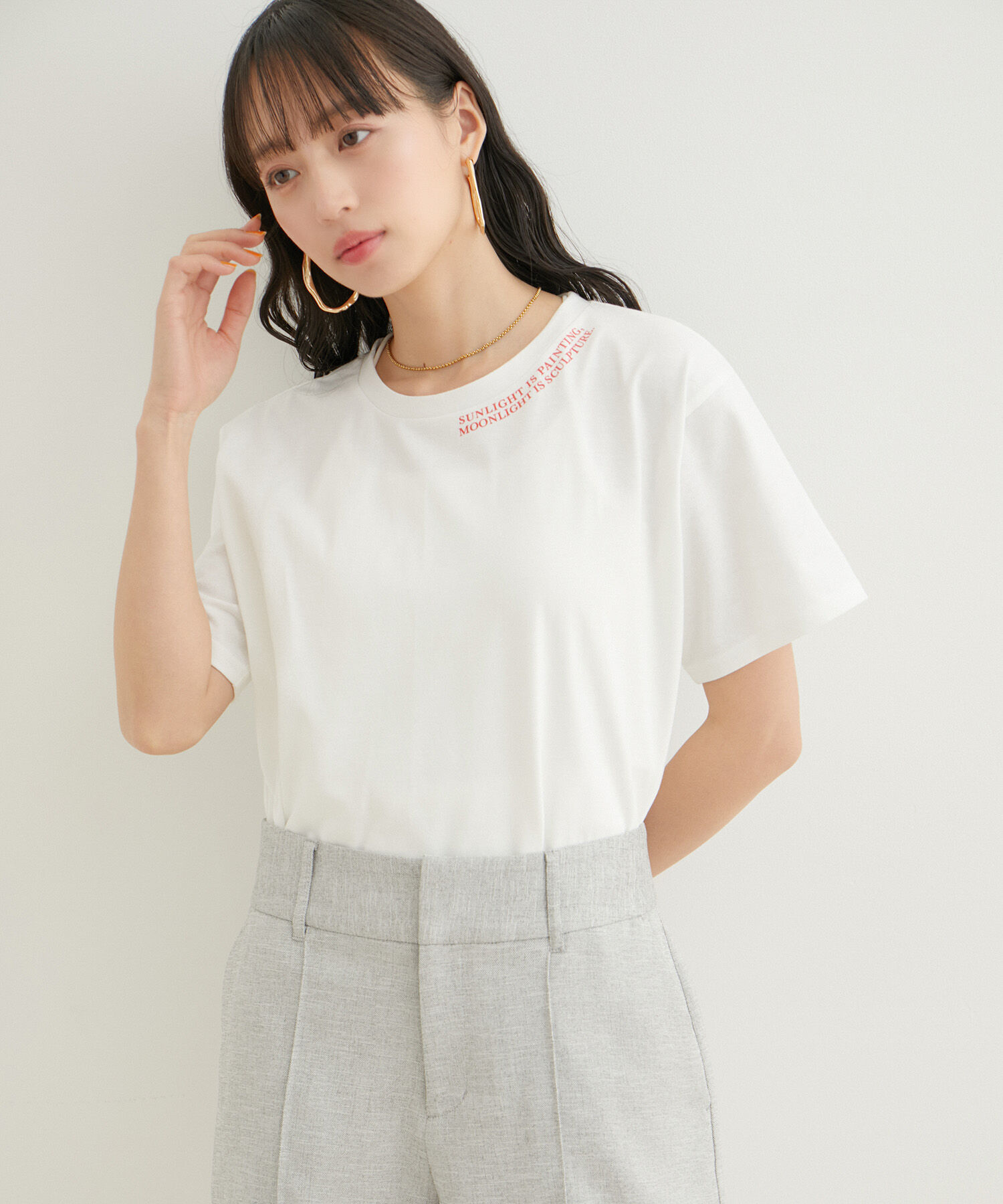 VIS「【洗える】アソートロゴTシャツ」|Tシャツ・カットソー|