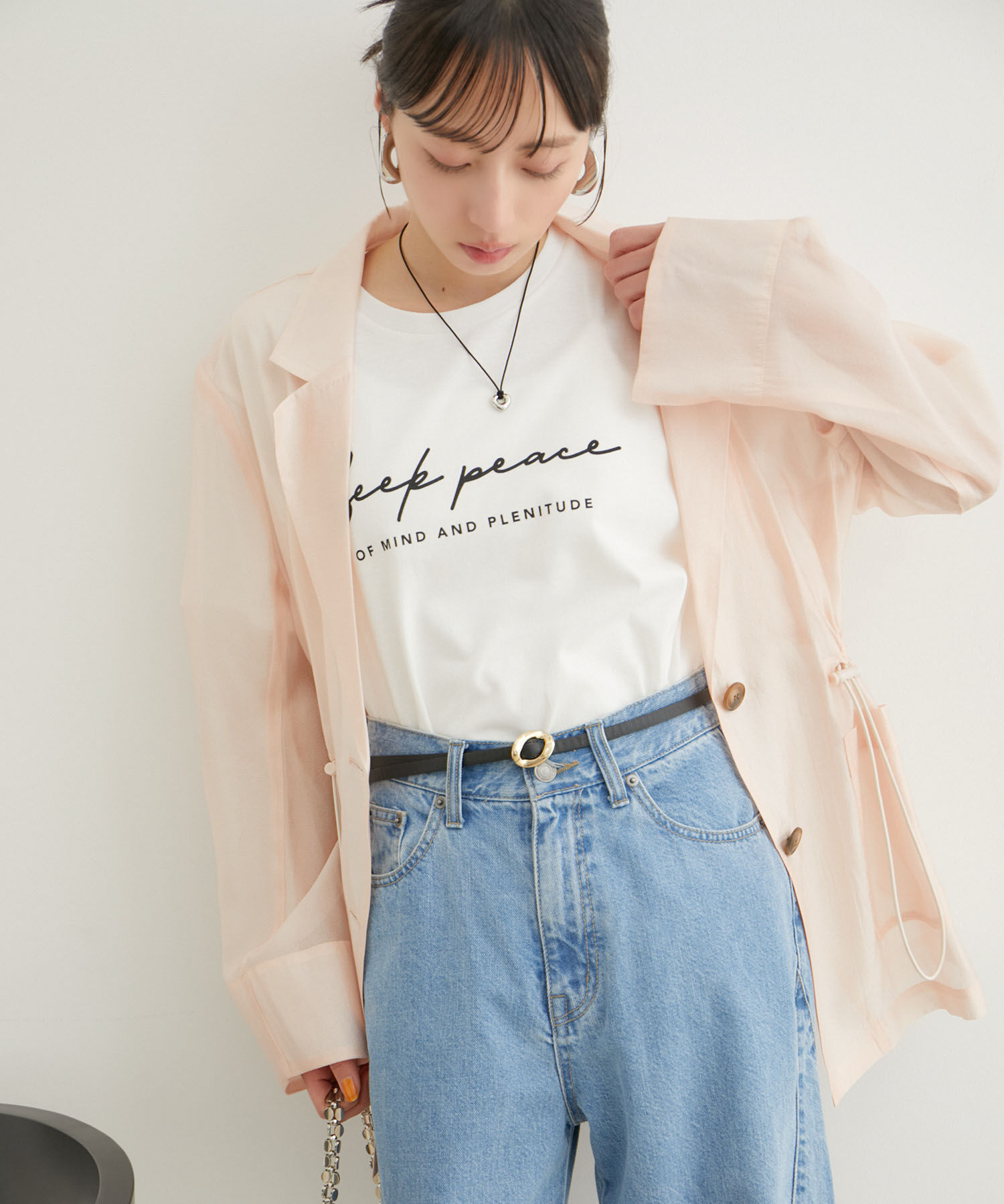 VIS「【洗える】アソートロゴTシャツ」|Tシャツ・カットソー|