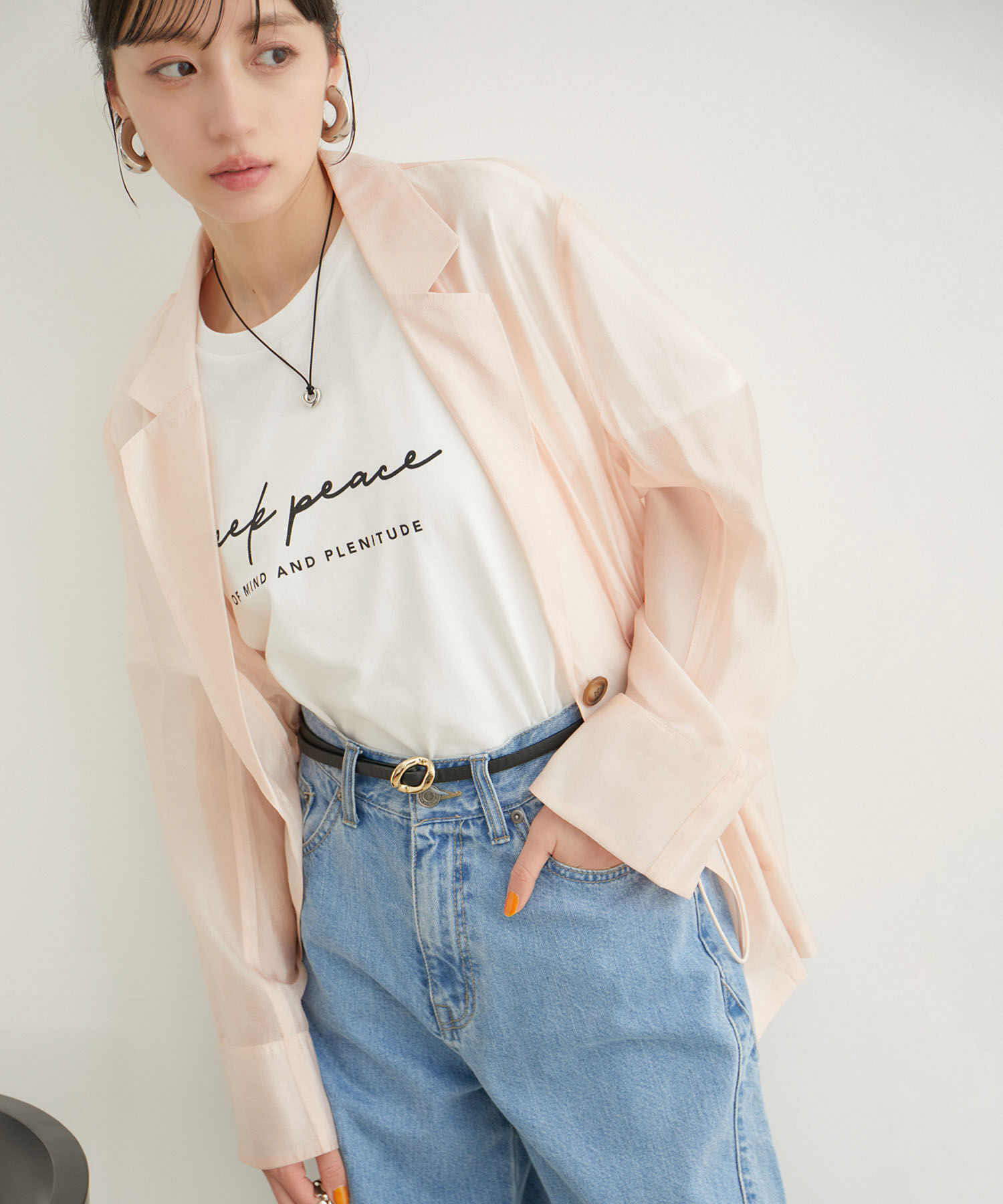 VIS「【洗える】アソートロゴTシャツ」|Tシャツ・カットソー|