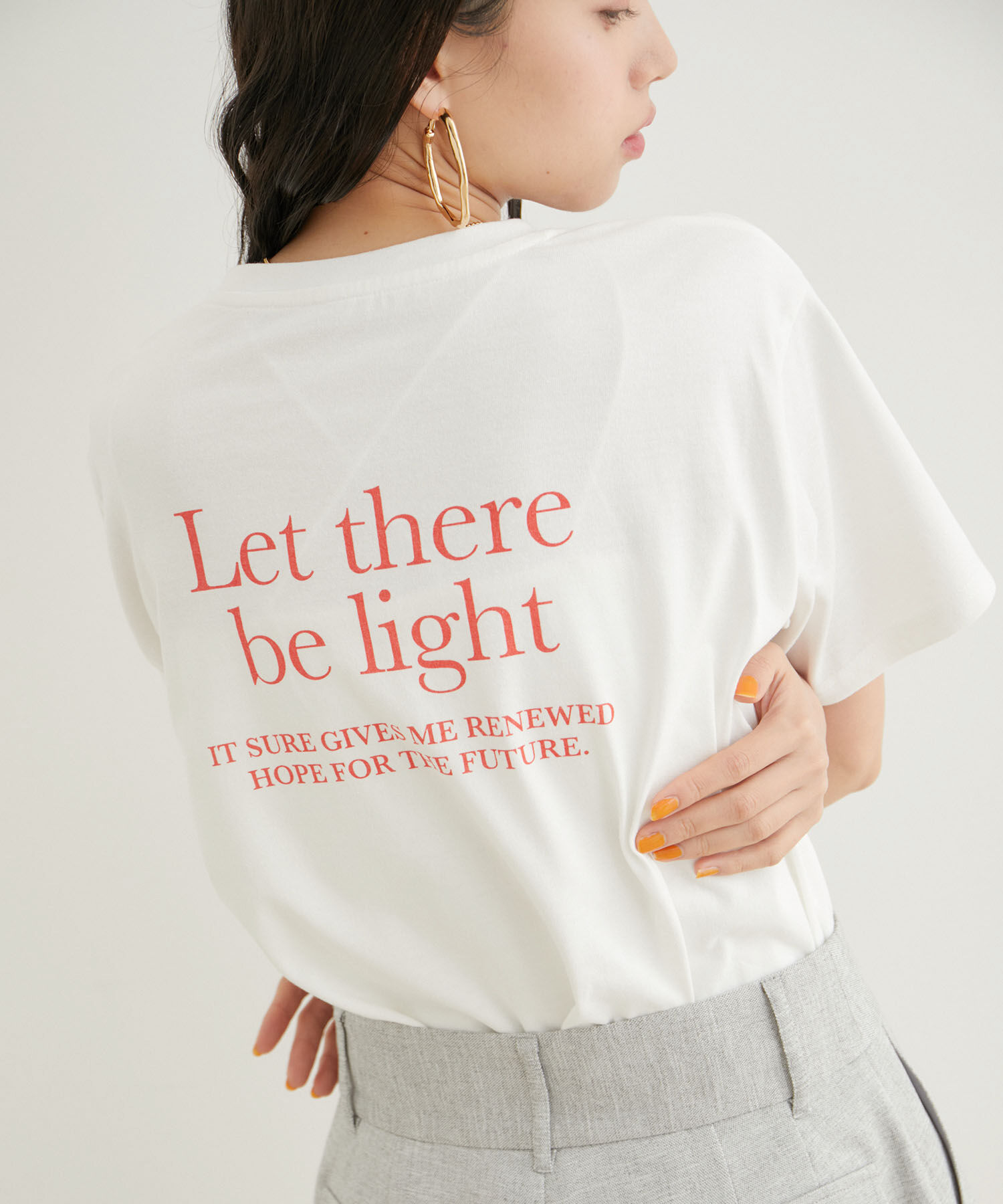 VIS「【洗える】アソートロゴTシャツ」|Tシャツ・カットソー|ホワイト系(13)