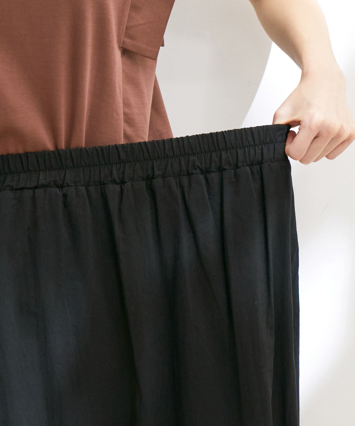 VIS「【洗える】エンブロイダリーレースギャザースカート」|スカート|