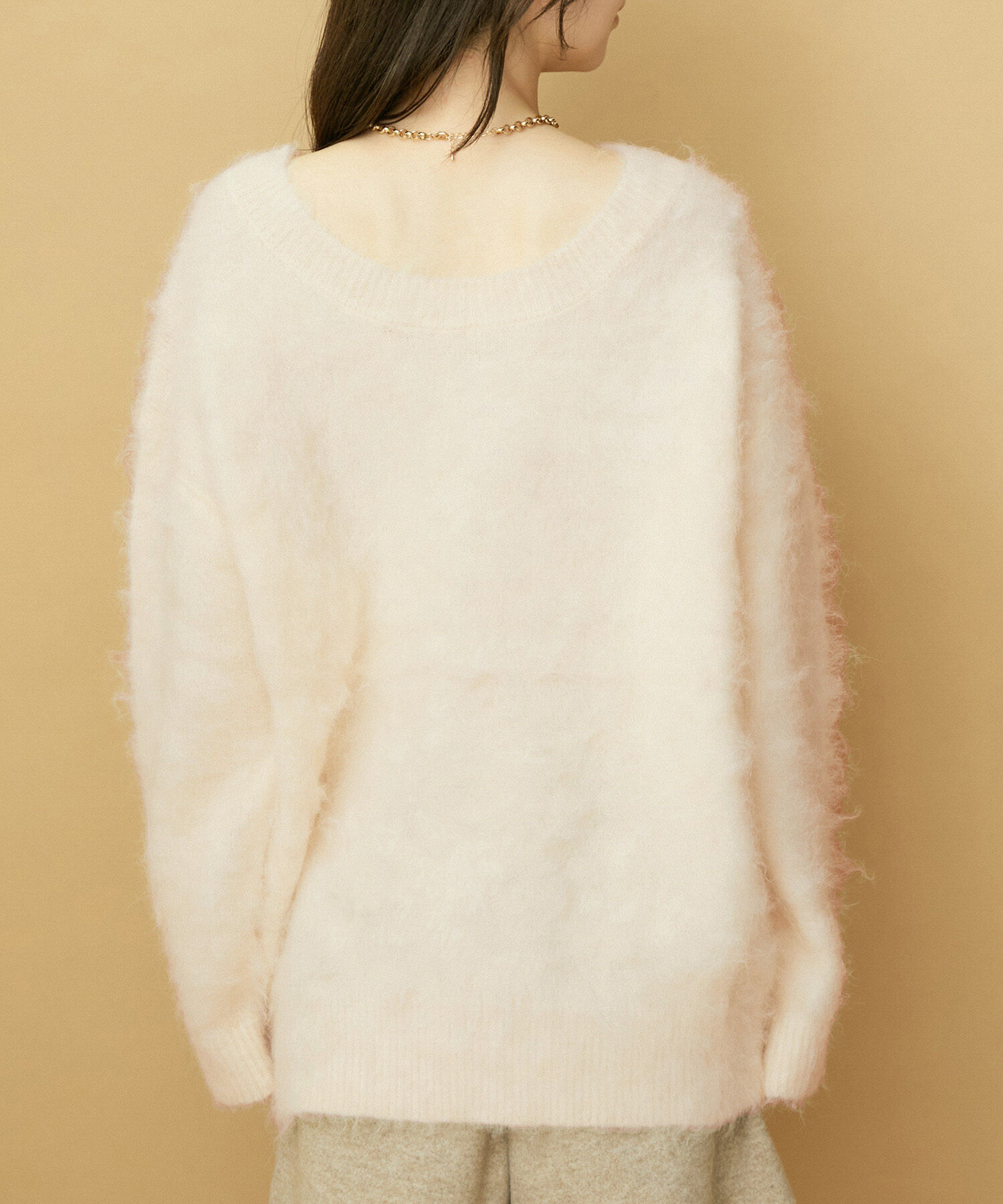 VIS「【前後2WAY】毛混トゥンカロンニット」|ニット・セーター|