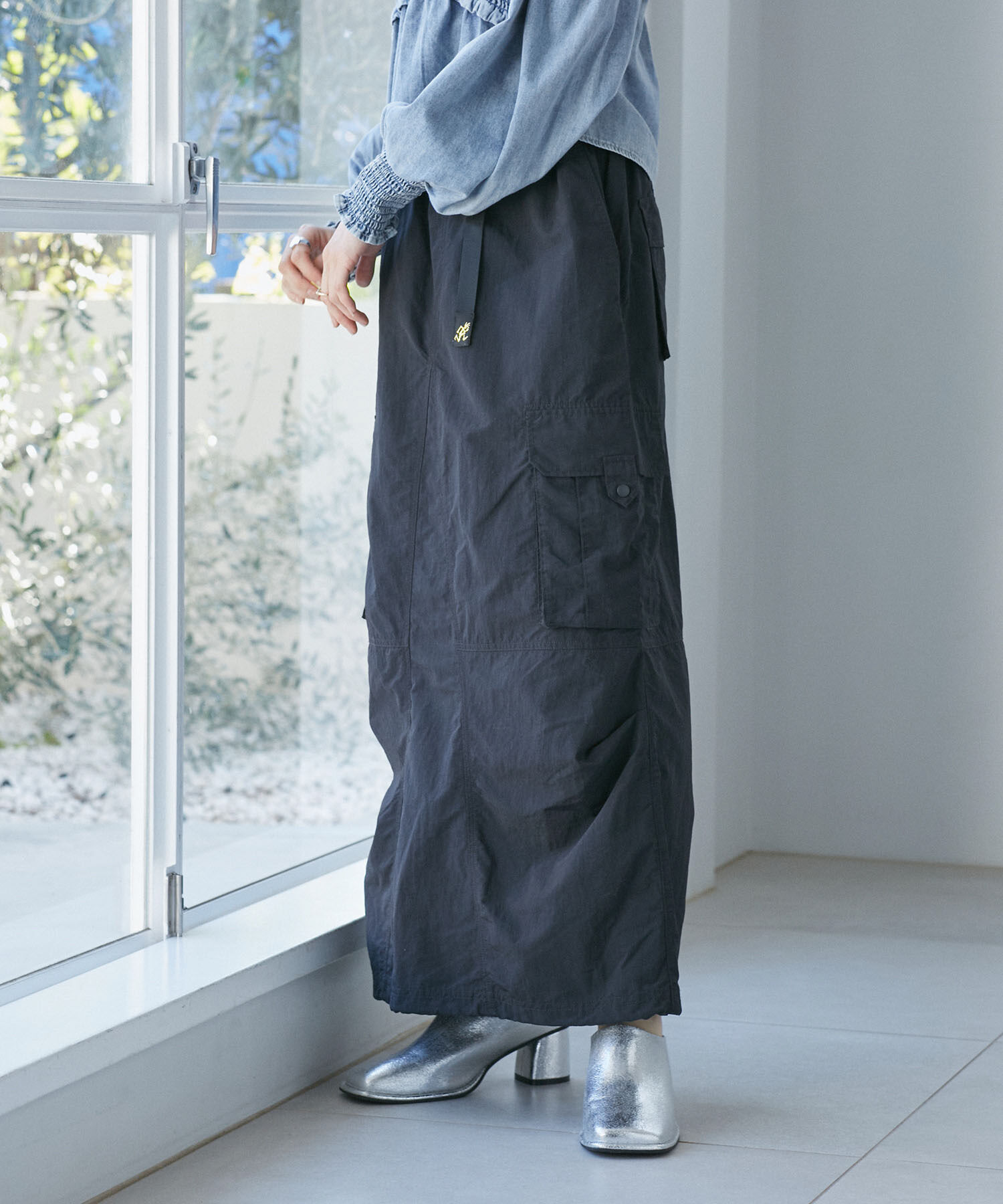 VIS「【GRAMICCI/グラミチ】VIS別注 ナイロンスカート【洗える・撥水】」|スカート|