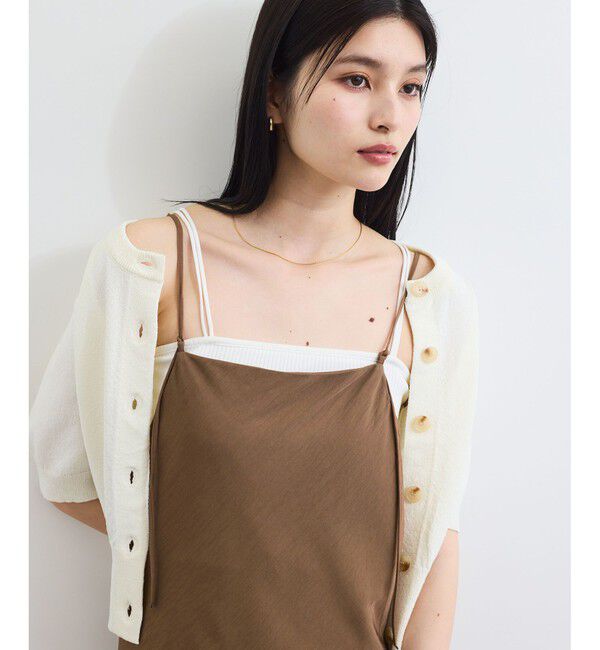 VIS「バイヤス仕立てナローキャミワンピース」|ワンピース|