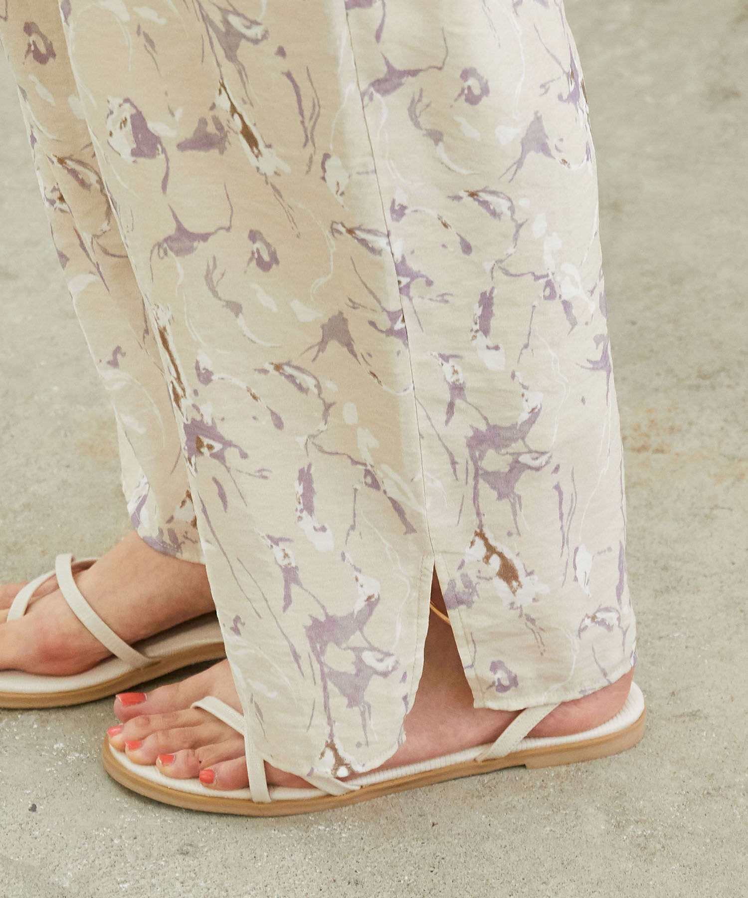 Rope&rsquo;Picnic「マーブルガラシアースリットパンツ」|その他|