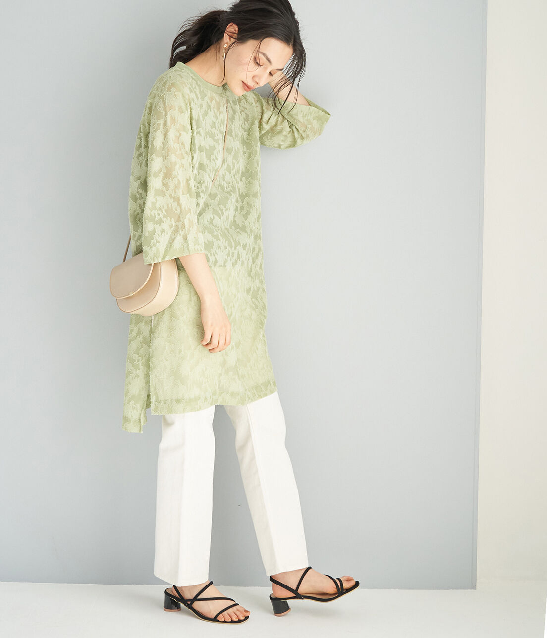 Rope&rsquo;Picnic「【emur】ストレートデニムパンツ」|デニム|