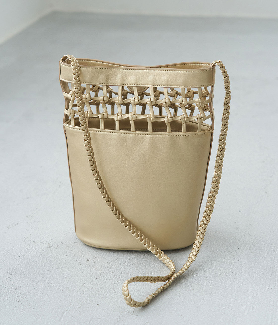 ROPE PICNIC PASSAGE「ハンドメッシュコンビバケットショルダーバッグ」|ショルダー・メッセンジャー|