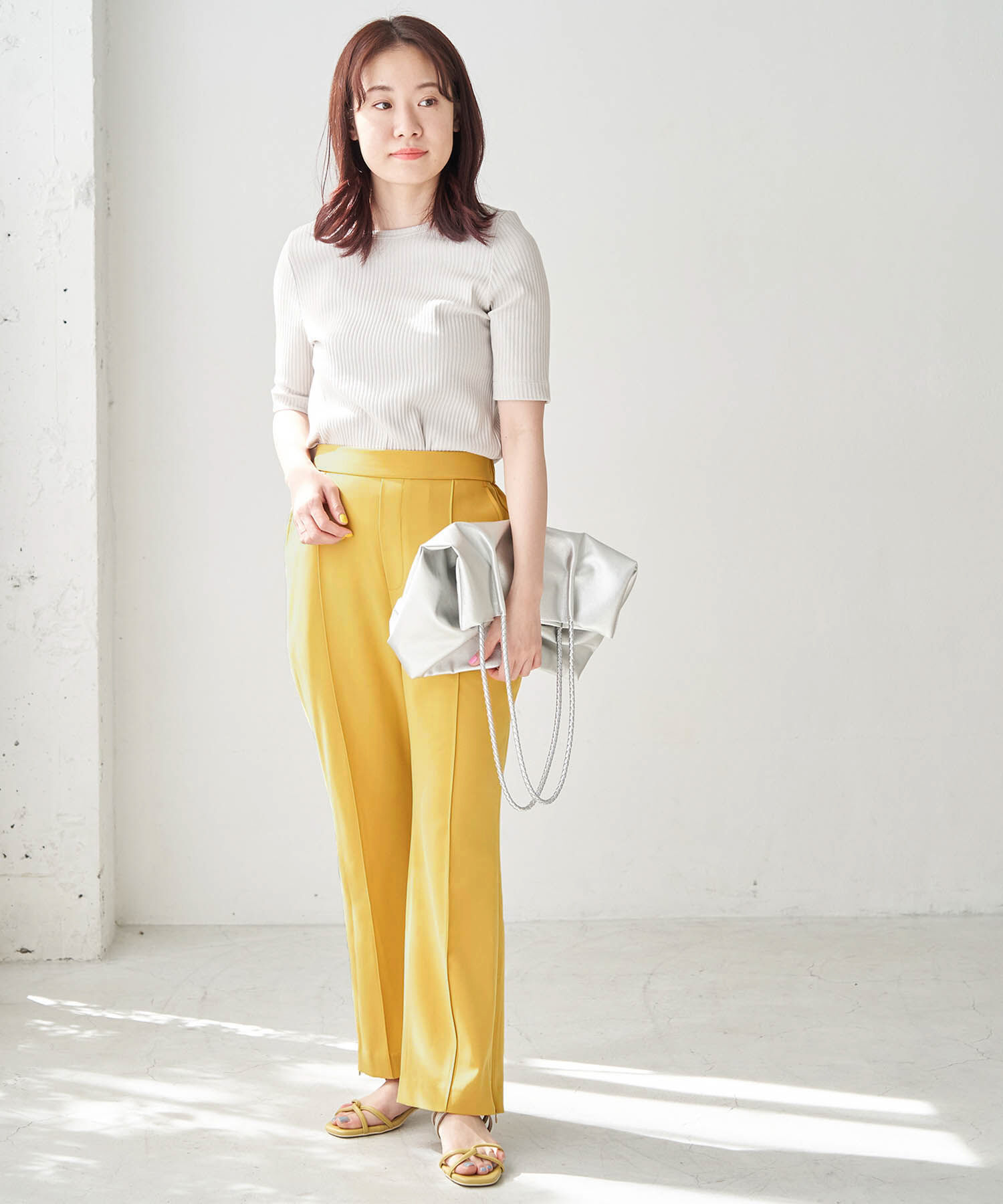 Rope&rsquo;Picnic「【ラク美】【WEB限定・低身長向け】サイドジップピンタックパンツ」|その他|