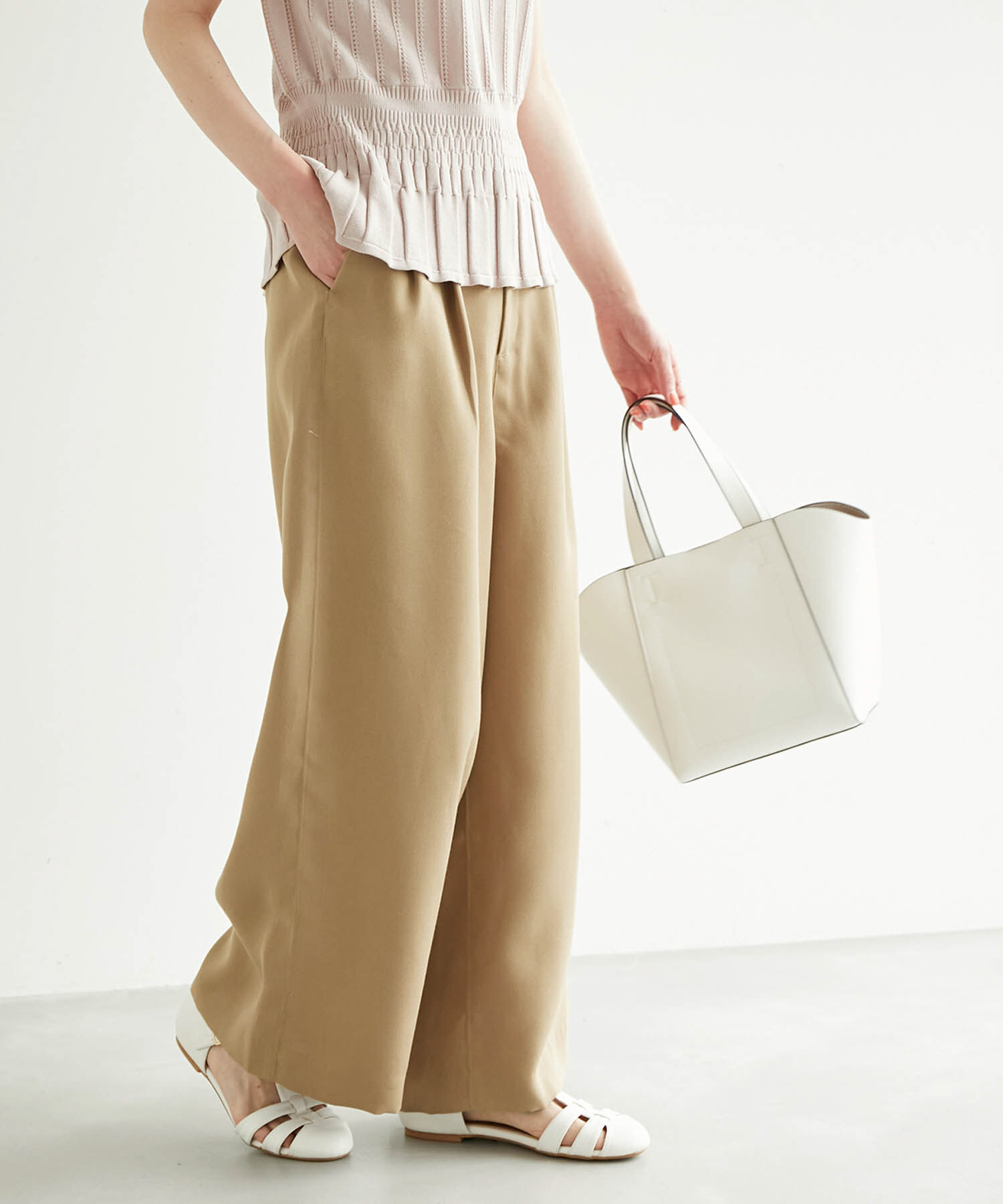 Rope&rsquo;Picnic「ダットパンツ」|その他|キャメル(25)