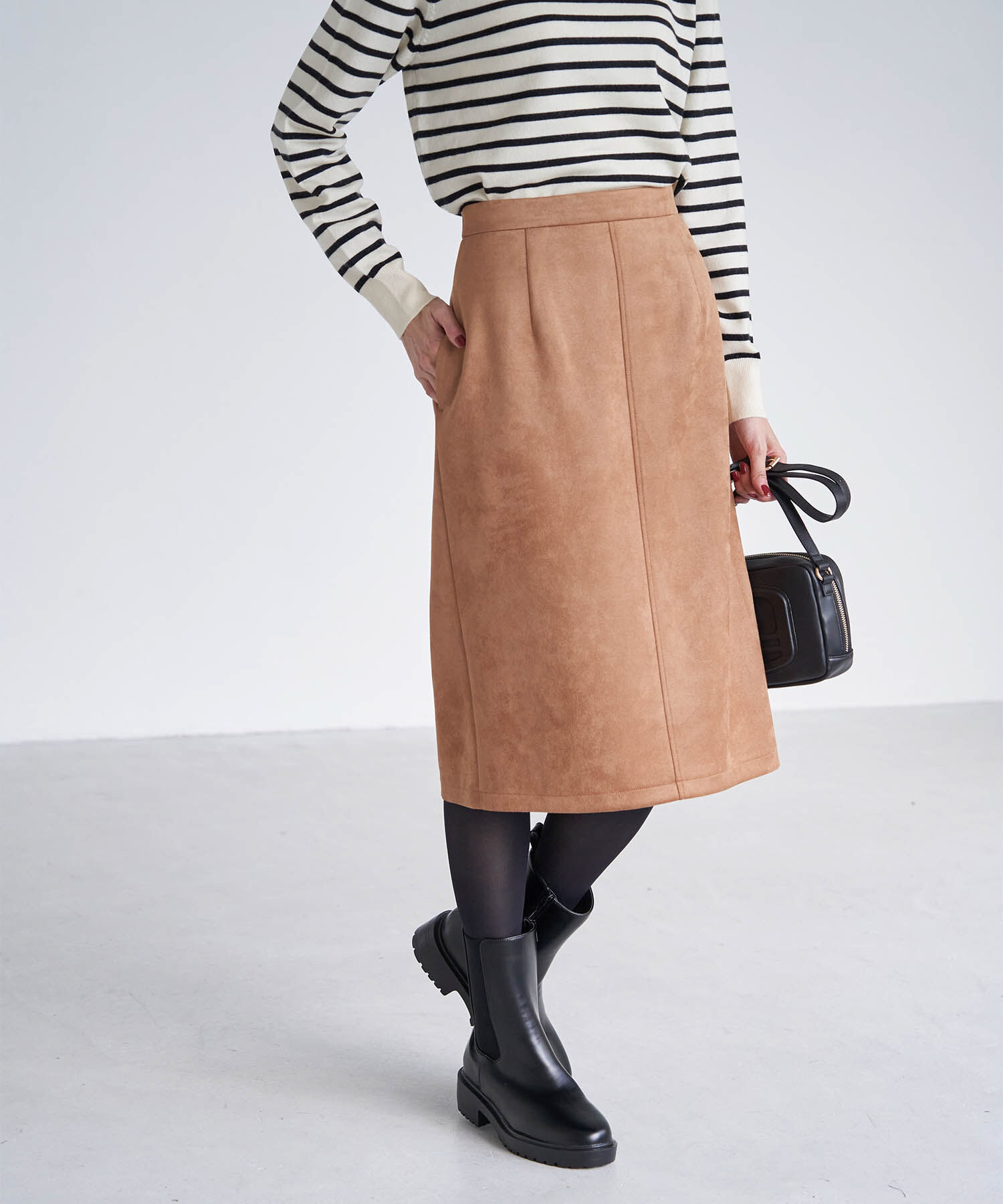 ROPE PICNIC PASSAGE「【WEB限定カラー:ブラウン】晴雨兼用/軽量サイドゴアプラットフォームブーツ」|その他|