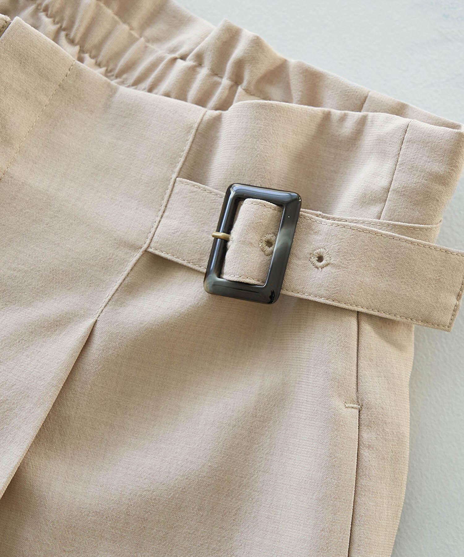 Rope&rsquo;Picnic「セットアップ対応/麻調シアーハイウエストパンツ」|その他|