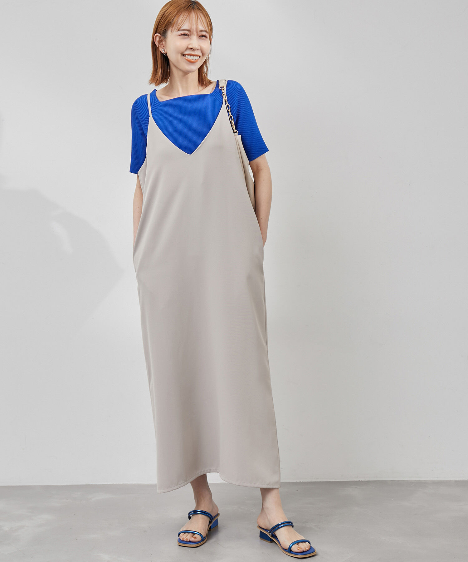 Rope&rsquo;Picnic「Vラインキャミワンピース」|ワンピース|