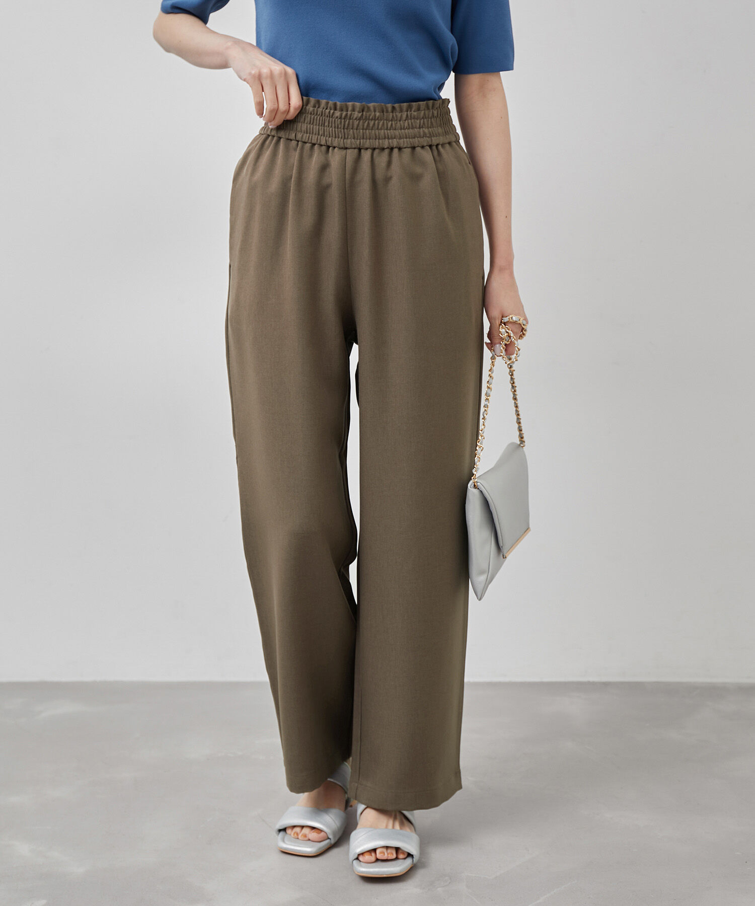 Rope&rsquo;Picnic「Powder Twill Stretch ワイドパンツ」|その他|