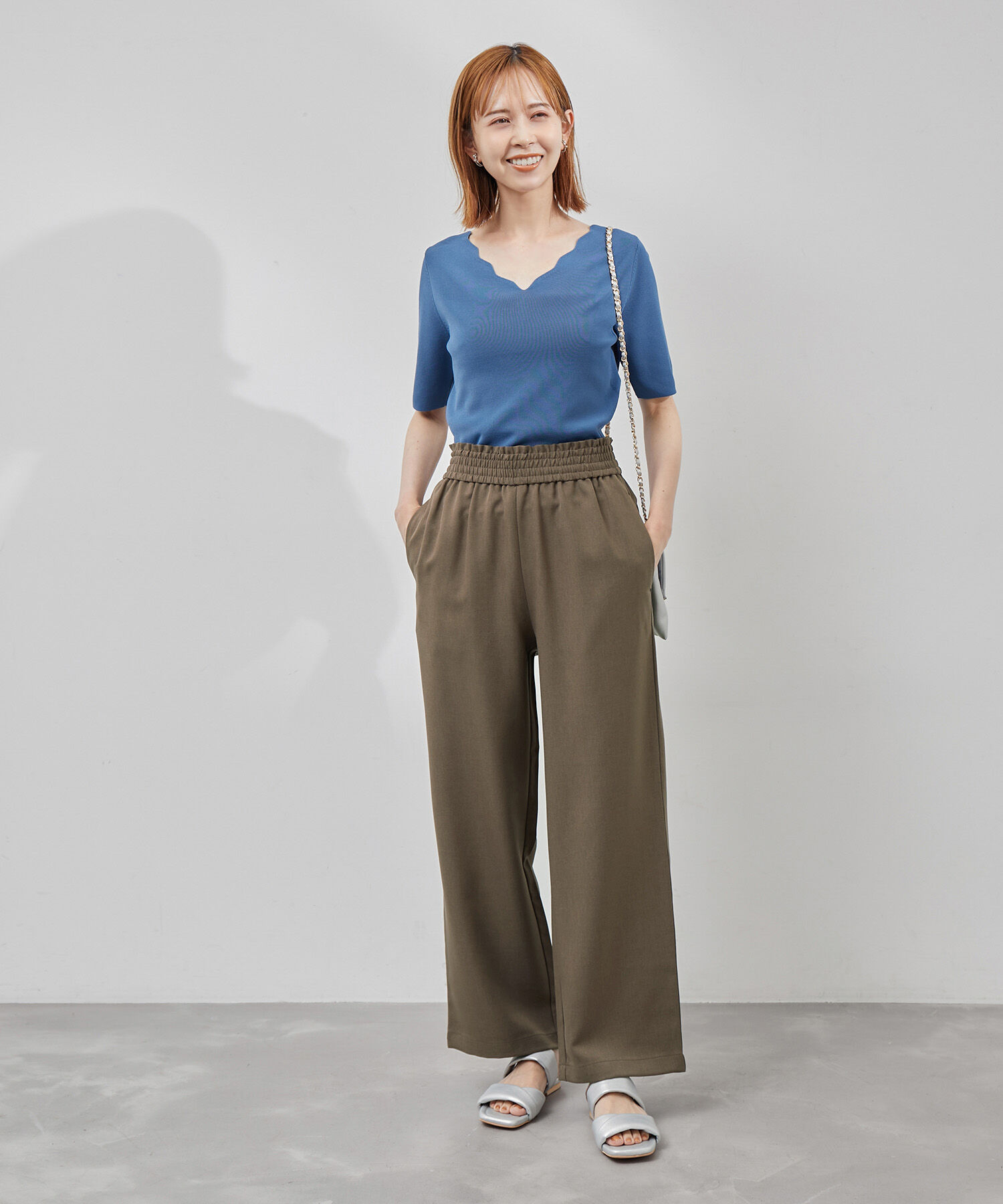 Rope&rsquo;Picnic「Powder Twill Stretch ワイドパンツ」|その他|