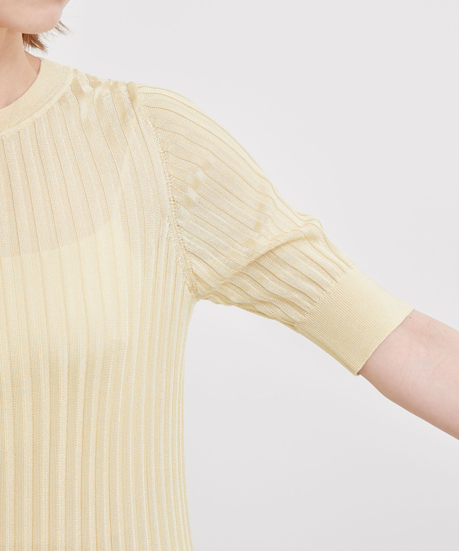 Rope&rsquo;Picnic「メタルライクヤーンニットプルオーバー」|ニット・セーター|