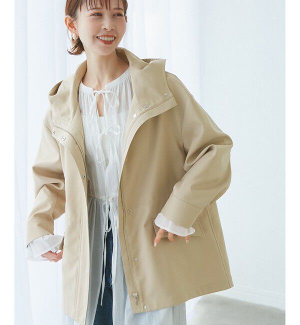 Rope&rsquo;Picnic「【花粉ガード・撥水加工】ミドル丈マウンテンパーカ スプリングコート」|その他|