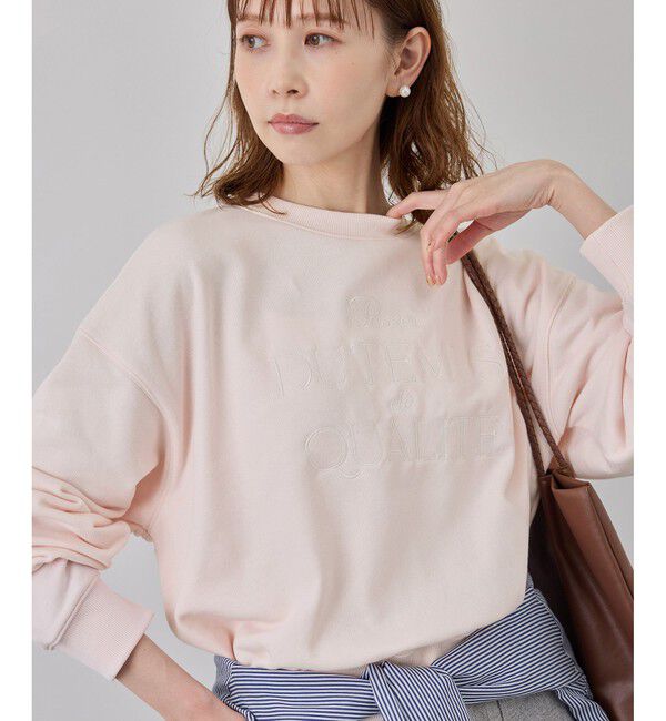 Rope&rsquo;Picnic「ロゴ刺繍スウェット/吸水速乾・リンクコーデ」|スウェット・ジャージ|ピンク