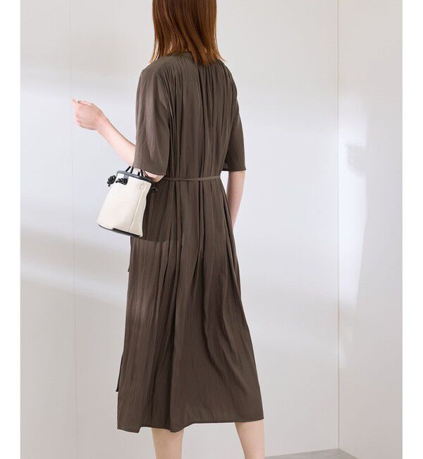 Rope&rsquo;Picnic「着丈選べる/接触冷感・UVカット/割繊ハーフスリーブワンピース」|ワンピース|