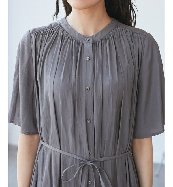 Rope&rsquo;Picnic「着丈選べる/接触冷感・UVカット/割繊ハーフスリーブワンピース」|ワンピース|