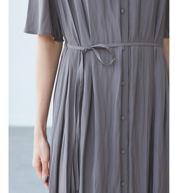 Rope&rsquo;Picnic「着丈選べる/接触冷感・UVカット/割繊ハーフスリーブワンピース」|ワンピース|