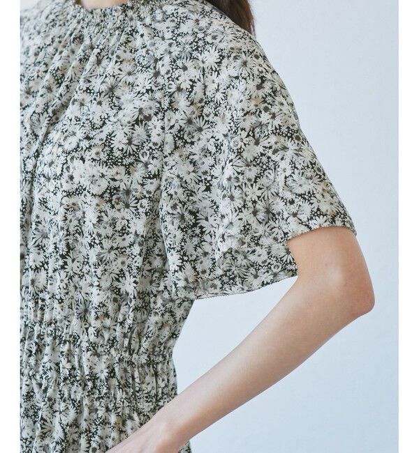 Rope&rsquo;Picnic「【emur/エミュール】マーガレット柄シャーリングワンピース」|ワンピース|