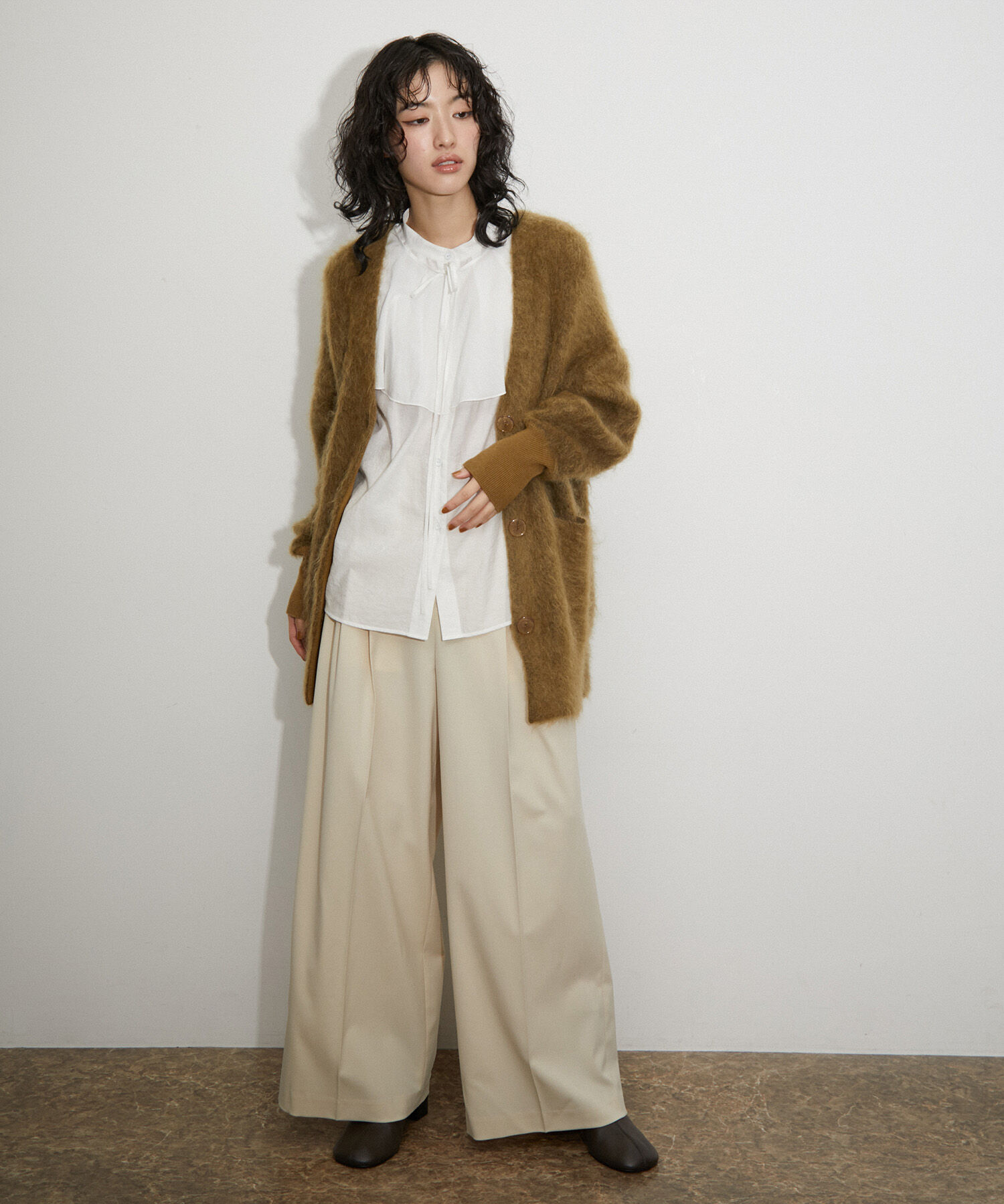 ADAM ET ROPE'「〈SETアイテム〉マルチフリルシアーブラウス」|シャツ・ブラウス|