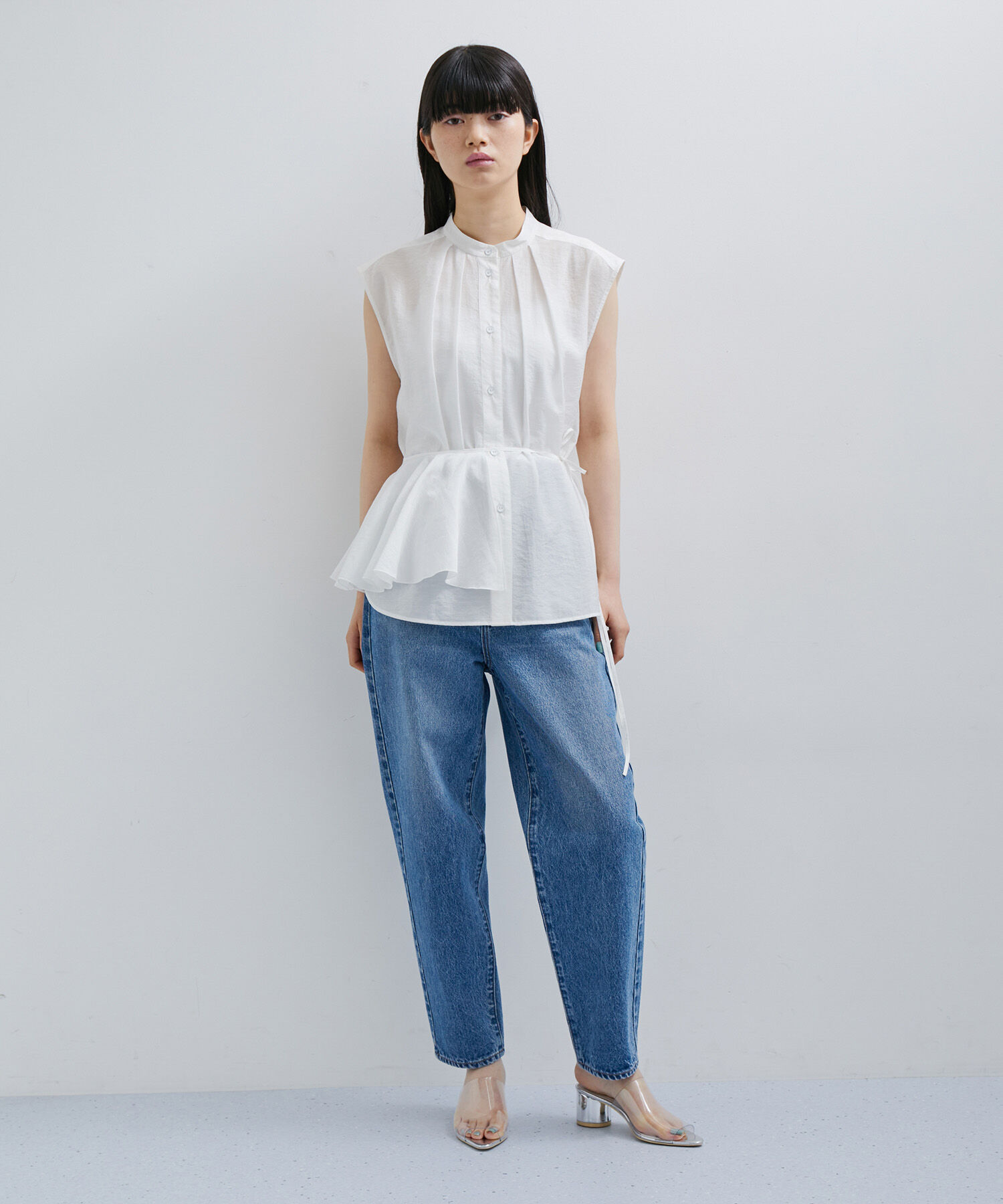 ADAM ET ROPE'「〈SETアイテム〉マルチフリルシアーブラウス」|シャツ・ブラウス|