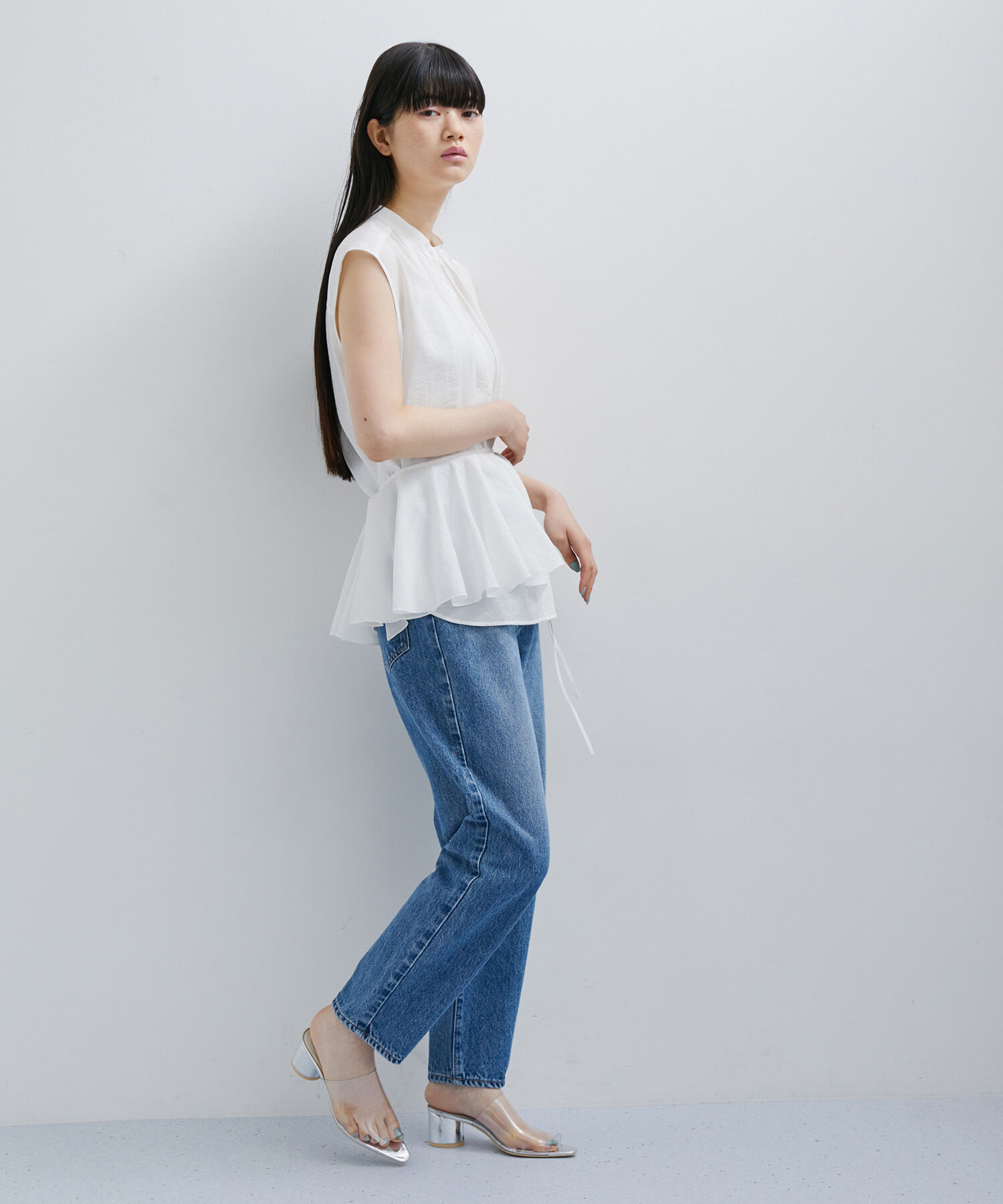 ADAM ET ROPE'「〈SETアイテム〉マルチフリルシアーブラウス」|シャツ・ブラウス|