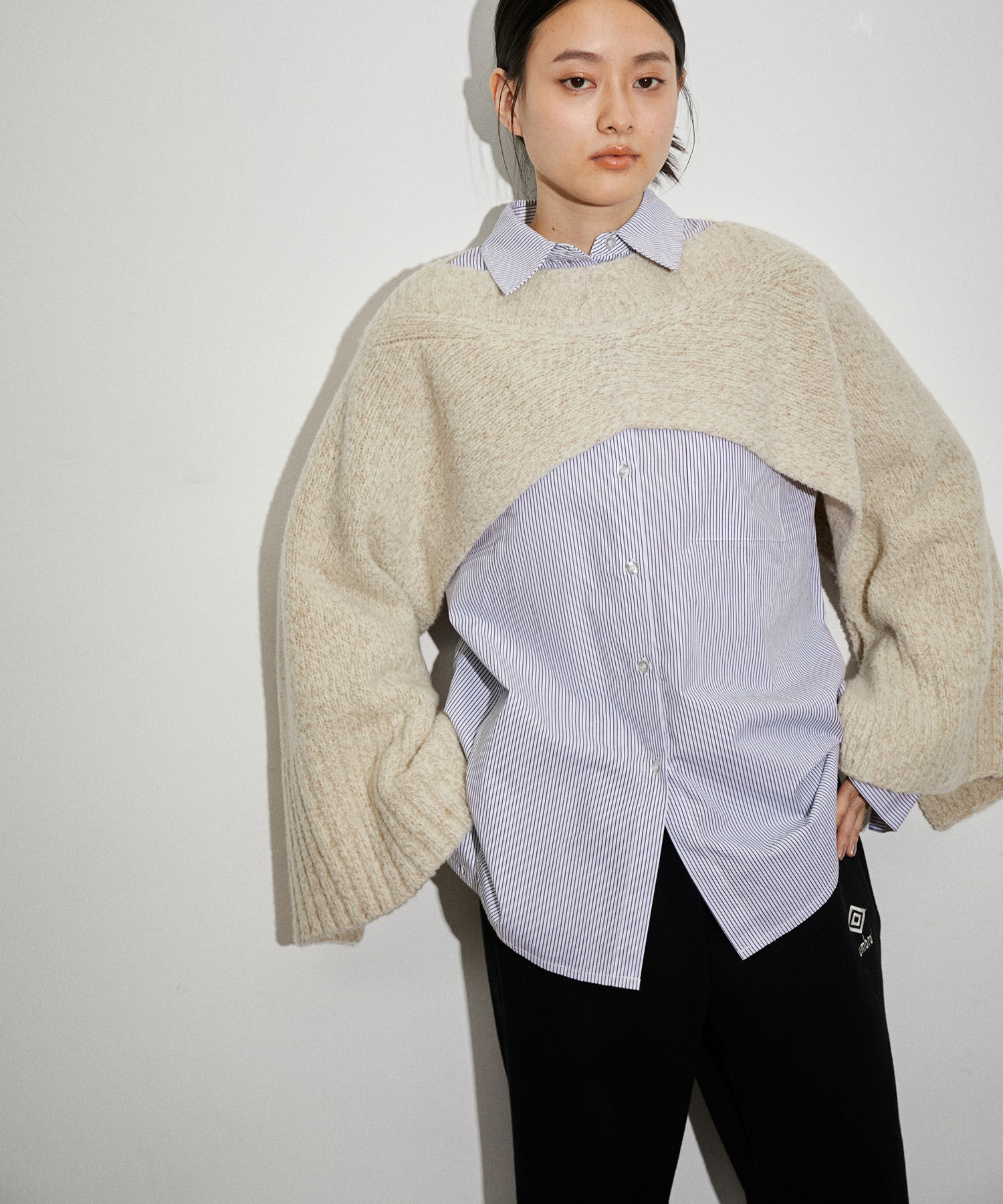 ADAM ET ROPE'「バブル2WAYニットベスト」|ベスト・ジレ|ベージュ(27)