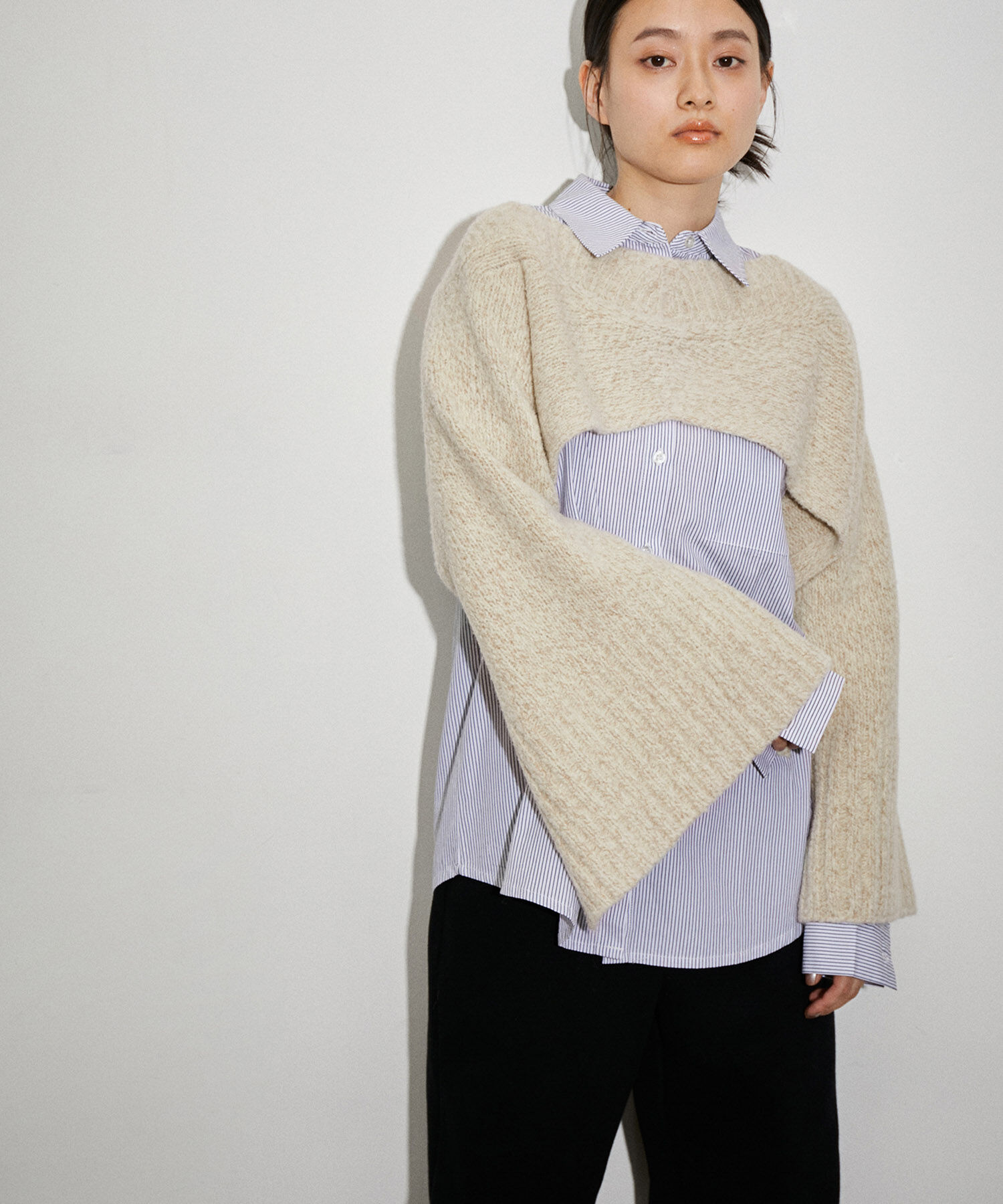 ADAM ET ROPE'「バブル2WAYニットベスト」|ベスト・ジレ|