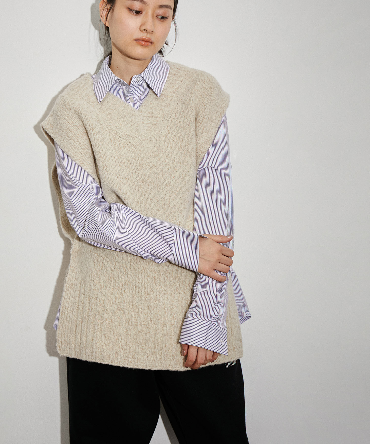 ADAM ET ROPE'「バブル2WAYニットベスト」|ベスト・ジレ|